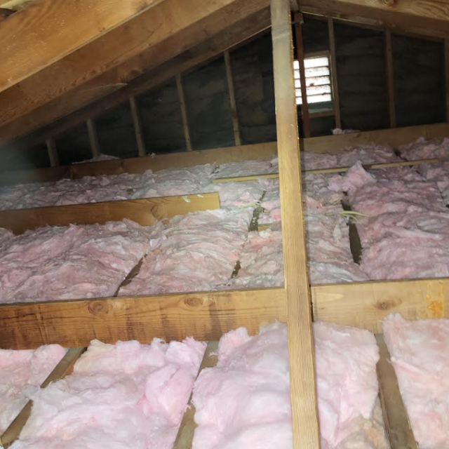 Cleaner attic after restoration work