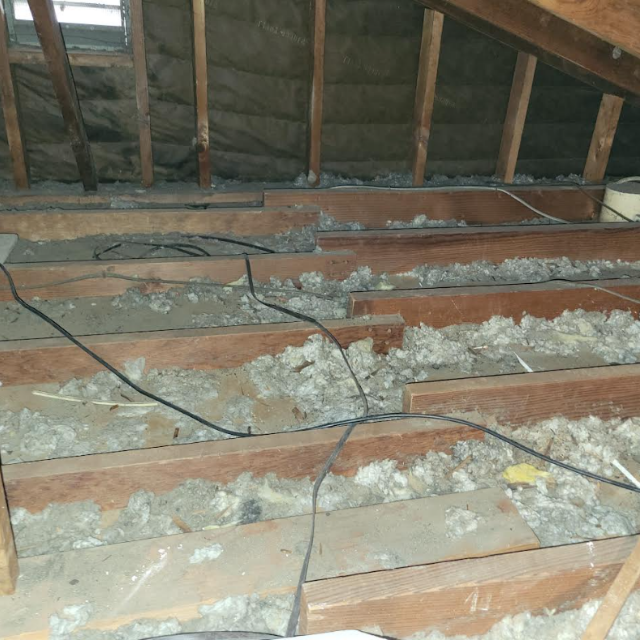 Contaminated attic insulation concern