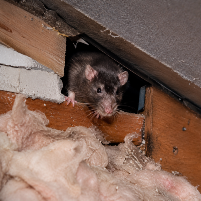AtticXperts professional worker restoring attic insulation